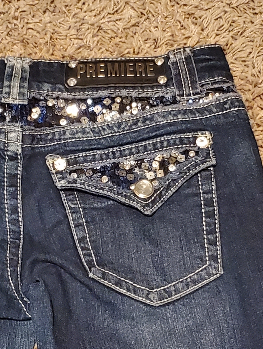 Premier Women's Size 5/6 Dark Wash Bootcut Jeans - Picture 4 of 10